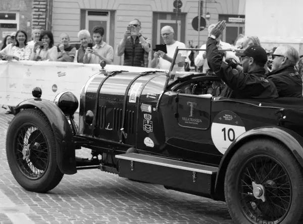 Pesaro Italy 2023 Bentley Litre 1923 Старому Гоночному Автомобілі Ралі — стокове фото