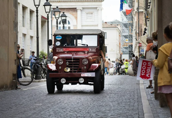 Pesaro Italy 2023 Alfa Romeo Matta Polizia Celere Старому Гоночному — стокове фото