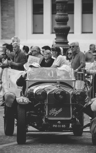 Pesaro Talya Haziran 2023 Alfa Romeo 1750 Zagato 1929 Mille — Stok fotoğraf