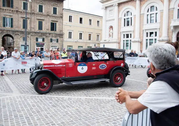 Пезаро Італія 2023 665 Superba 1925 Старому Гоночному Автомобілі Ралі — стокове фото
