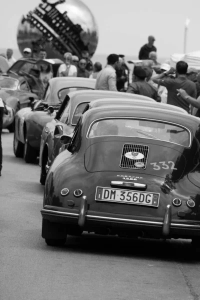 Pesaro Itália Jun 2023 Porsche 356 1290 1955 Old Racing — Fotografia de Stock