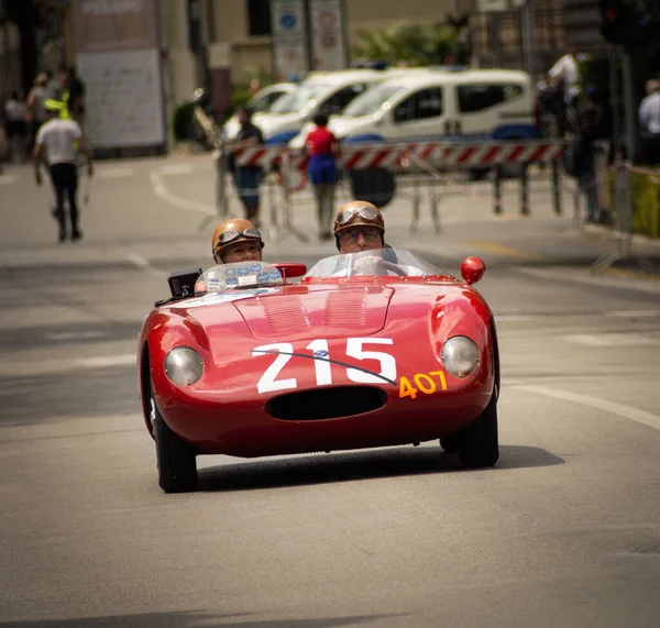 Pesaro Talya Haziran 2023 187 750 1956 Mille Miglia 2023 — Stok fotoğraf