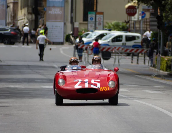 Pesaro Talya Haziran 2023 187 750 1956 Mille Miglia 2023 — Stok fotoğraf
