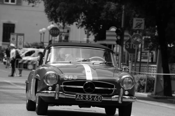 Pesaro Itália Jun 2023 Mercedes Benz 190 1957 Antigo Carro — Fotografia de Stock