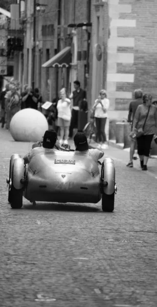皮萨罗 意大利 军14 2023年 意大利著名的历史赛车场Mille Miglia 2023 1927 1957 — 图库照片