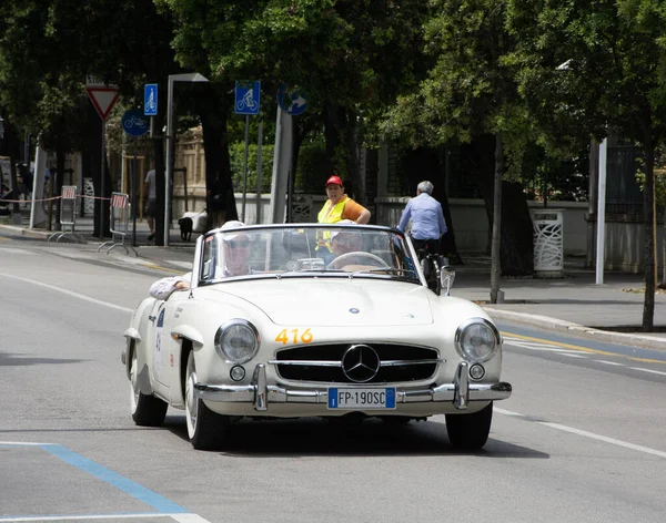 Pesaro Italia Junio 2023 Mercedes Benz 190 1956 Viejo Coche — Foto de Stock