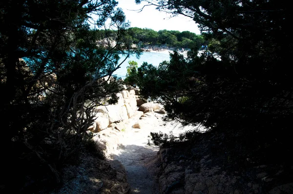 Landschaft Mit Blauer Lagune Der Smaragdgrünen Küste Insel Sardinien Italien — Stockfoto