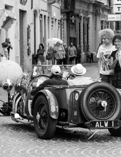 Pesaro Itália Jun 2023 Aston Martin Mans 1933 Edição Corrida — Fotografia de Stock