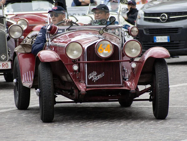 Pesaro Italie Juin 2023 Alfa Romeo 1750 Spiderzagato Édition 1931 — Photo
