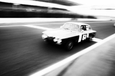 Misano, ITALY - ott, 21 2013: Spor araba alfa romeo giulia GTAM VINATGE CAR in MISANO