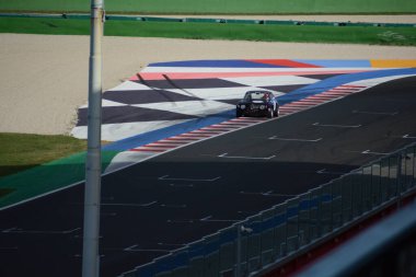 Misano, ITALY - ott, 21 2013: Spor araba alfa romeo giulia GTAM VINATGE CAR in MISANO