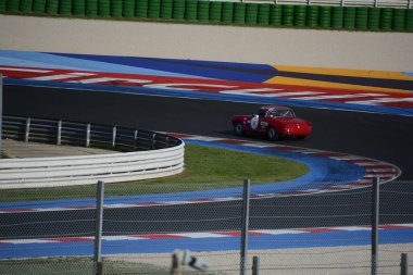 Misano, ITALY - ott, 21 2013: Spor araba alfa romeo giulia GTAM VINATGE CAR in MISANO