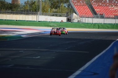 Misano, ITALY - ott, 21 2013: Spor araba alfa romeo giulia GTAM VINATGE CAR in MISANO