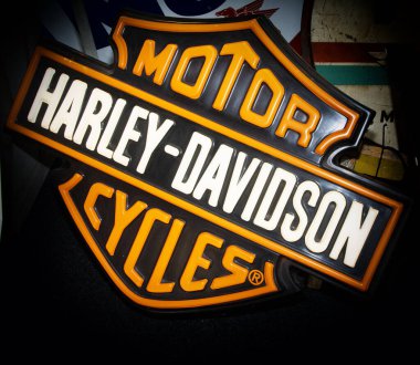 Bologna, İtalya - 26 Ekim 2023: MOTOR döngüleri Harley Davidson 'ın ExPOSITION' da