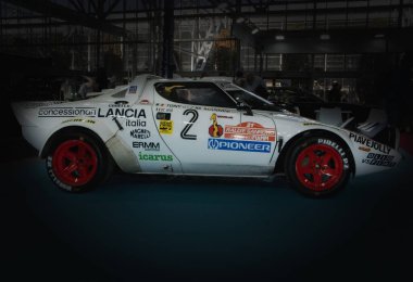 Bologna, İtalya - 26 Ekim 2023: Miting Lüksü Kraliçesi Lancia Stratos