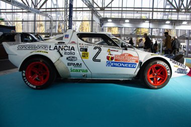 Bologna, İtalya - 26 Ekim 2023: Miting Lüksü Kraliçesi Lancia Stratos