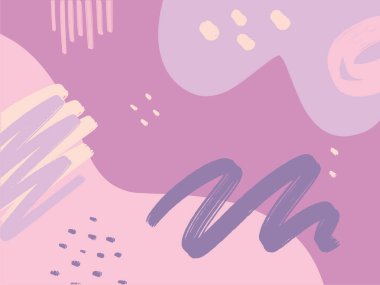 Çağdaş soyut renkli arka planların çeşitli şekilleri var. Minimum arka plan tasarımı. Baskı, afişler, davetiyeler, el ilanları, kapaklar, kumaşlar ve daha fazlası için vektör ilüstrasyonu.