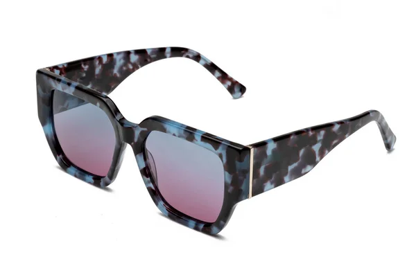 Side View Female Sunglasses Modern Stylish Design Commerce Isolated White — Stock Photo, Image