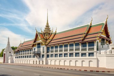 BANGKOK,THAILAND - JANUARY 25,2023 - View at the Deva Phithak Gate of Royal Palace in Bangkok. Bangkok is Capital of Thailand.
