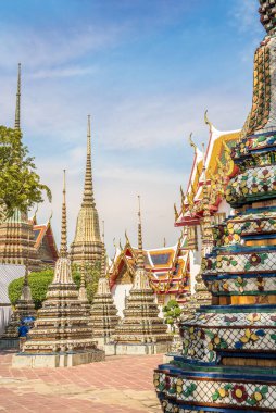 View at the Stupa in Wat Pho Temple complex in Bangkok - Thailand