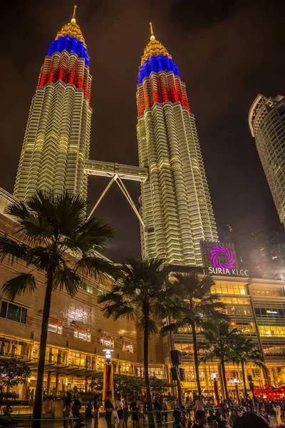 Kuala Lumpur Malasia 2023 Febrero Vista Las Torres Petronas Kuala — Foto de Stock