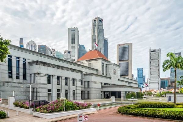 Singapur Febrero 2023 Vista Edificio Del Parlamento Las Calles Singapur — Foto de Stock