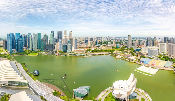 Singapur Febrero 2023 Vista Del Horizonte Paseo Marítimo Del Río —  Fotos de Stock
