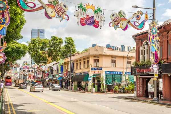 Singapore Február 2023 Utcákon Szingapúr Szingapúr Szuverén Szigetország Városállam Délkelet Stock Fotó