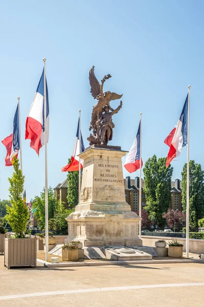 Kilátás Memorial World War Meziers Ben Franciaország — Stock Fotó