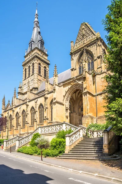 Pohled Baziliku Notre Dame Meziers Francie — Stock fotografie