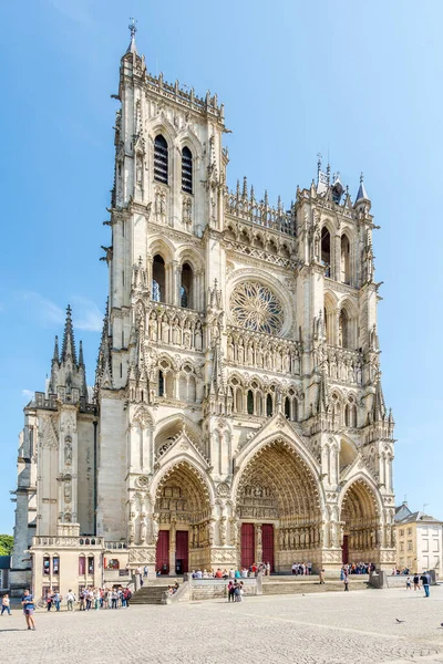 Amiens França Maio 2023 Vista Para Catedral Notre Dame Nas — Fotografia de Stock