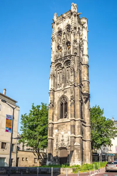 Rouen France Mayıs 2023 Rouen Caddelerindeki Saint Andre Kilisesi Manzarası — Stok fotoğraf