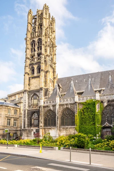 Pohled Věž Secq Des Tournelles Museum Ulicích Rouenu Francie — Stock fotografie