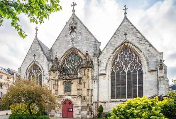 Vista Igreja Saint Vivien Nas Ruas Rouen França — Fotografia de Stock