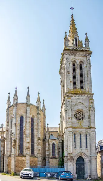 Avranches France Mayıs 2023 Avranch Caddelerindeki Saint Saturnin Kilisesi Bakın — Stok fotoğraf