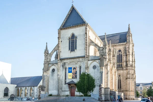 Rennes France Mayıs 2023 Rennes Sokaklarındaki Notre Dame Bazilikası Bakın — Stok fotoğraf