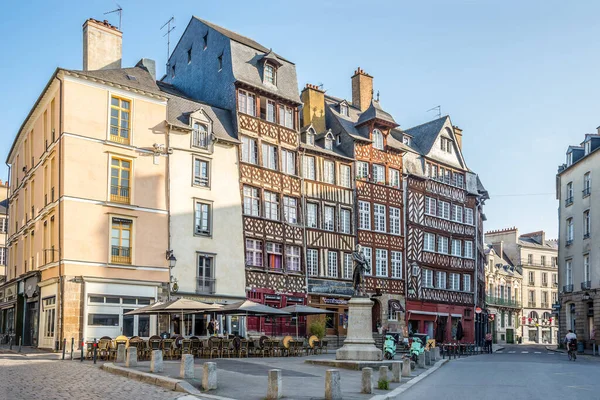 레니스 프랑스 2023 거리에 주택들을 구경할 수있다 Rennes 프랑스 북서부 — 스톡 사진
