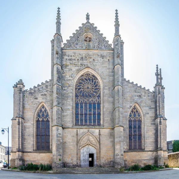 Vue Église Saint Malo Dans Les Rues Dinan France — Photo
