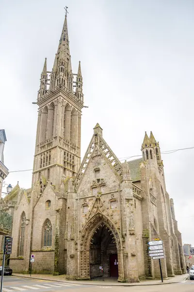 Saint Pol Leon Francja Maja 2023 Widok Kościół Matki Bożej — Zdjęcie stockowe