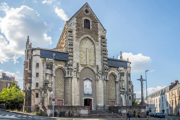 Nantes France Juin 2023 Vue Église Saint Similien Dans Les — Photo