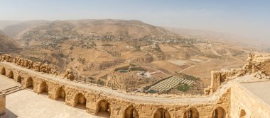 Kerak Kalesi 'nin manzarası - Ürdün