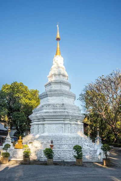 Wat of Pan Whaen yakınlarındaki Stupa 'da, Chiang Mai şehrinin sokaklarında, Tayland