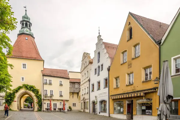 stock image WEIDEN ,GERMANY - MAY 27,2024 - Buildings in the streets of Weiden in der Oberpfalz. Weiden i.d.OPf. is a district-free city in Bavaria, Germany