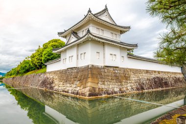 Japonya 'nın Kyoto caddelerindeki Nijo Kalesi Hendeği' ne bakın.