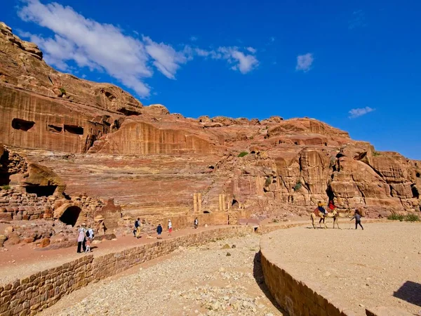 Petra Ürdün Mart 2023 Dünya Nın Yedi Harikasından Biri Olan — Stok fotoğraf
