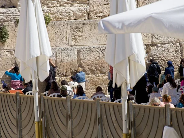 Marzo 2023 Jerusalén Israel Las Mujeres Están Orando Frente Muro — Foto de Stock