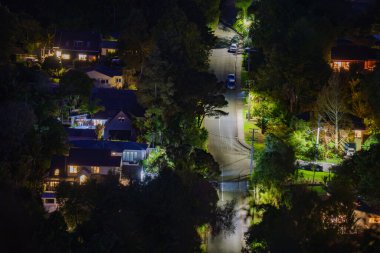 Titirangi, Auckland 'ın ormanla kaplı gece hayatı alanları.,