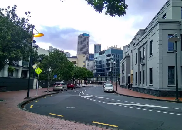 Sokak bölgesi Viyadük Havzası, Auckland şehir merkezi.