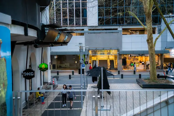 Hartum Place, Auckland Central, Auckland 1010 'daki meydanın manzarası.