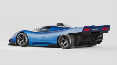 Markasız, jenerik konsept bir arabanın 3 boyutlu çizimi